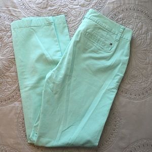 Tommy Hilfiger light teal chinos